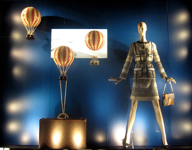 Louis Vuitton Hot Air Balloons windows, New York